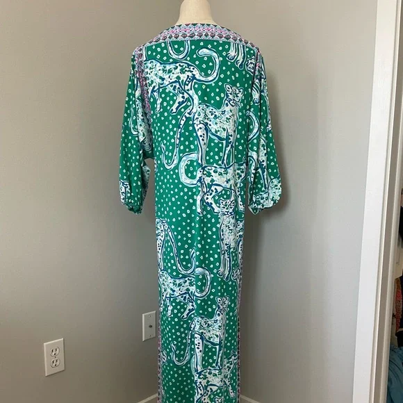 Lilly Pulitzer Silva Maxi Dress On The Prowl Print - Picture 7 of 9